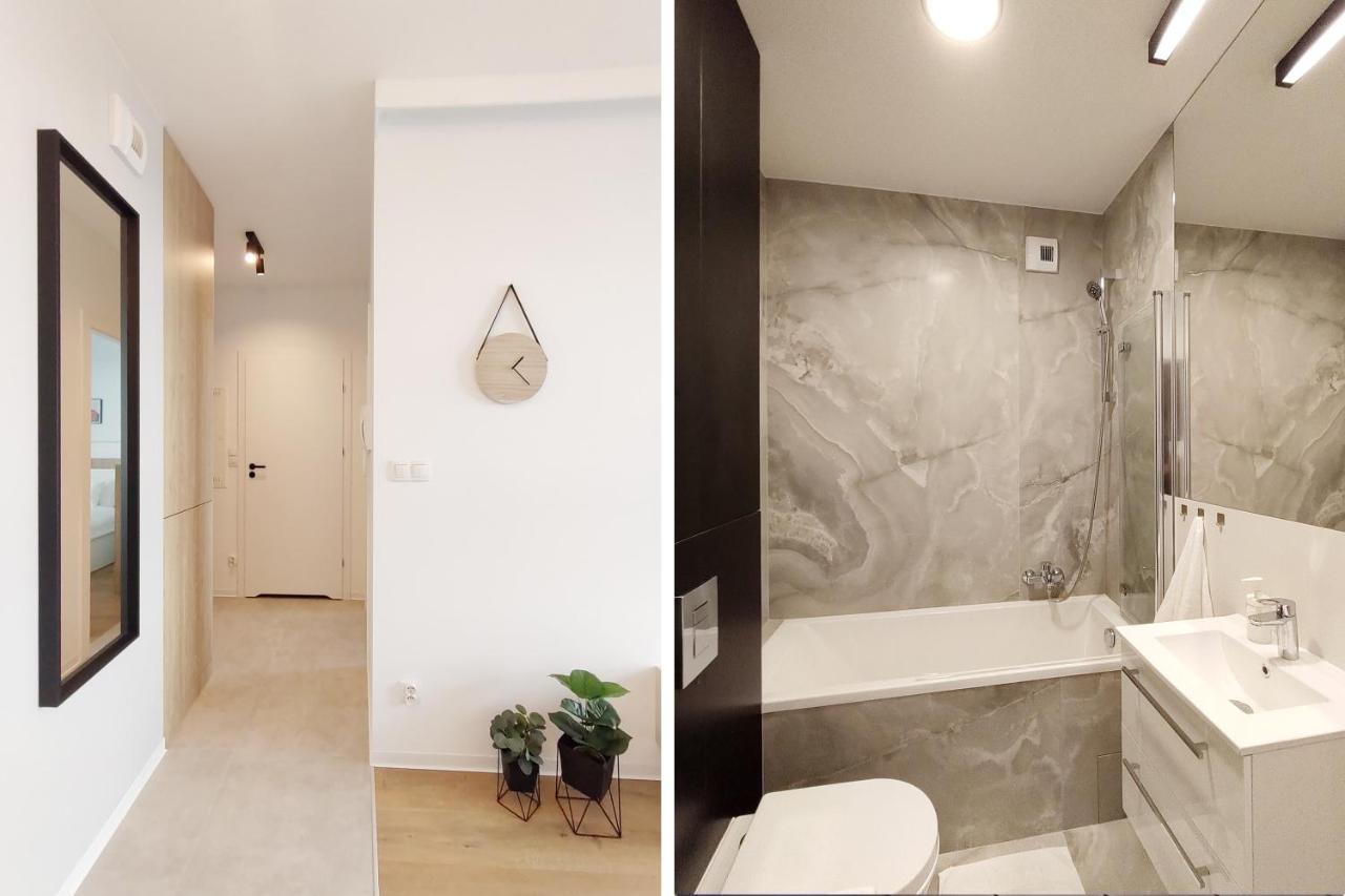 Elegant 3City Apartment With Parking In Gdansk By Noclegi Renters ภายนอก รูปภาพ